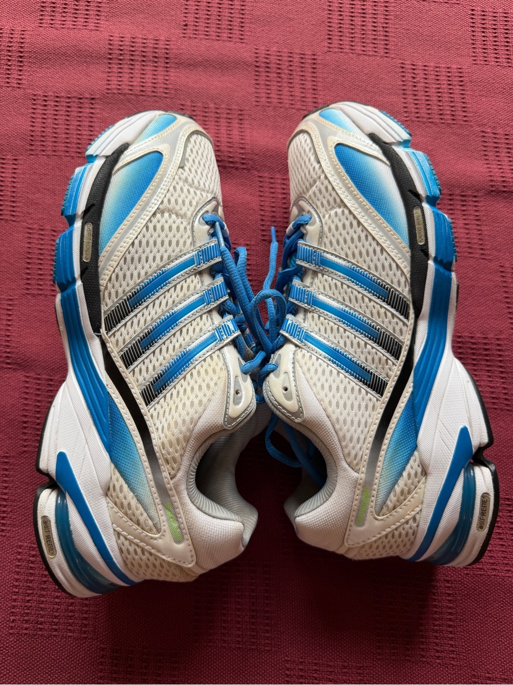 Adidas Supernova Cushion Running Shoes White Blue Men’s Size 9